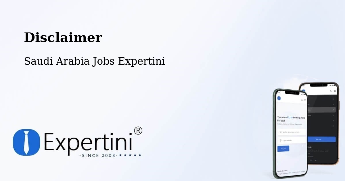 Disclaimer – Bashm - Saudi Arabia Jobs Expertini